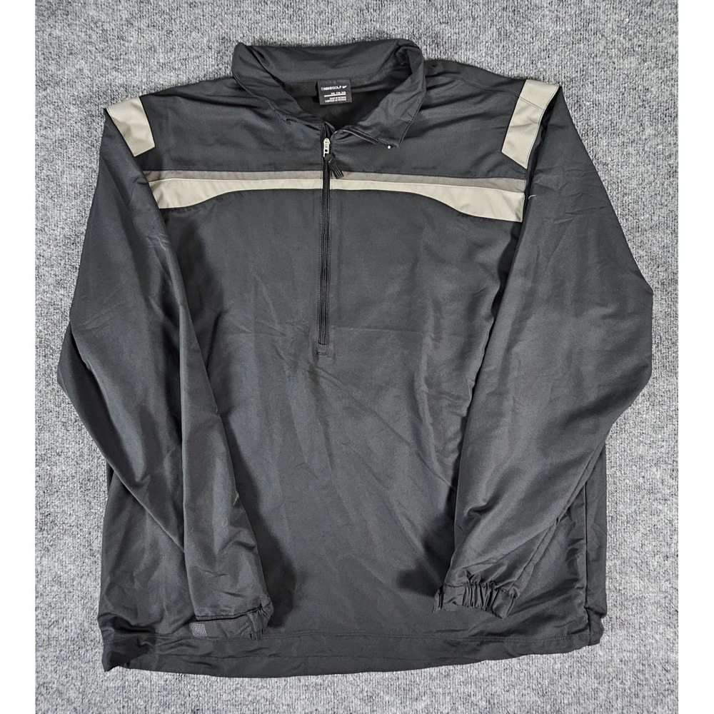 Nike Golf Pullover Jacket Mens 2XL Half Zip Windbreaker Swoosh 333111-010